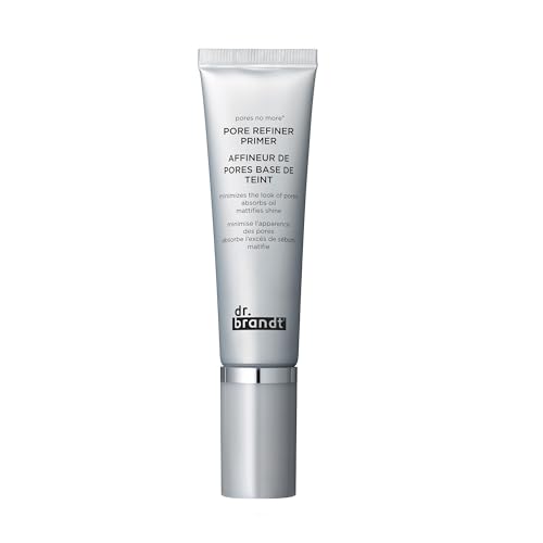 Dr. Brandt Pores No More Pore Refiner Primer - Instantly Minimizes The Appearance of Pores, Diffuses Fine Lines and Imperfections - 1 fl oz / 30 ml