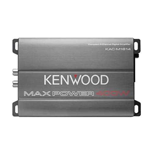 Kenwood KAC-M1814 4-Channel Compact Bridgeable Marine/Motorsports 400W Max Power Digital Amplifier