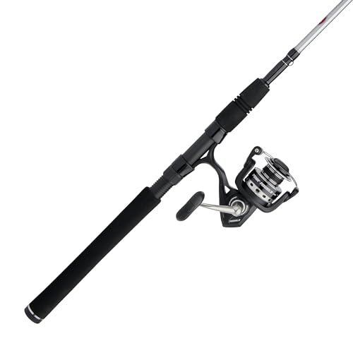 PENN 9’ Pursuit IV 2-Piece Fishing Rod and Reel (Size 4000) Surf Spinning Combos, 9’, 2 Graphite Composite Fishing Rod with 5 Reel, Durable and Lightweight, Black/Silver