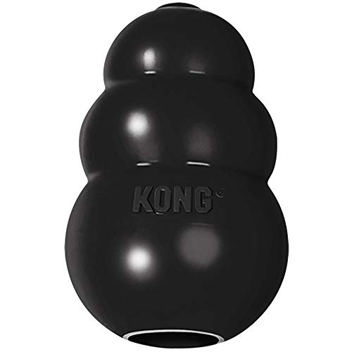 KONG Extreme Dog Toy - Fetch & Chew Toy - Treat-Filling Capabilities & Erratic Bounce for Extended Play Time Most Durable Natural Rubber Material - for Power Chewers - for Large Dogs