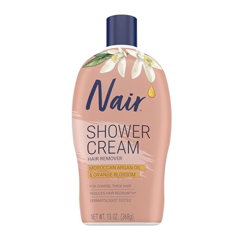 Nair Moroccan Argan Oil Shower Cream Hair Remover, 13.0 oz.