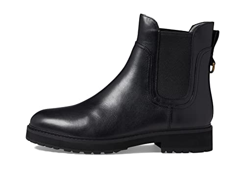 Cole Haan Women's Greenwich Waterproof Bootie Fashion Boot, WP Black Madge/Black OS/Black Gore, 8.5