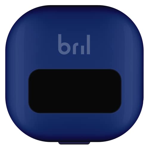 Bril UV-C Toothbrush Sanitizer, Portable Sterilizer, Cover, Holder, and Case for Any Size Toothbrush, Navy