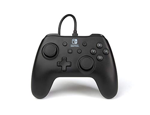 PowerA Nintendo Switch Wired Controller - Black, Detachable 10ft USB Cable, No Battery Required, Officially Licensed By Nintendo