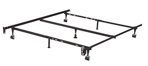 KB Designs – 7 Leg Heavy Duty Metal Queen Size Bed Frame with Center Support Legs