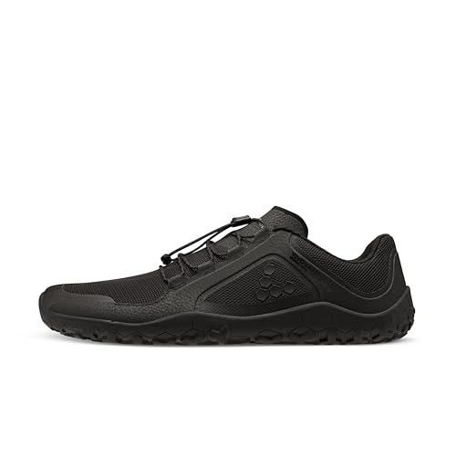 Vivobarefoot Primus Trail II FG, Womens Recycled Breathable Mesh Off-Road Shoe with Barefoot Sole Obsidian