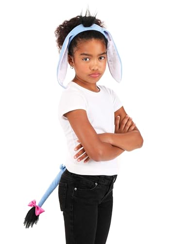 elope Disney Winnie the Pooh Eeyore Ears Headband and Tail Costume Kit for adults and kids