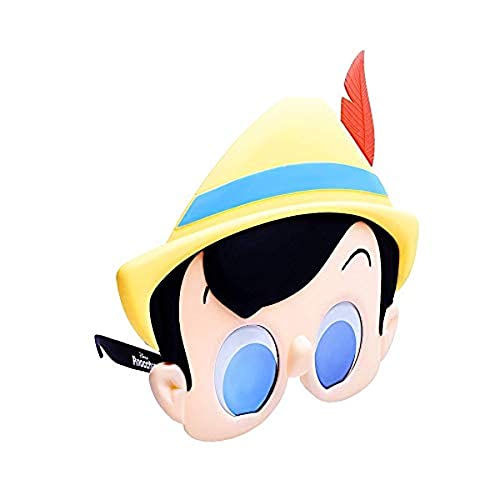 Sun-Staches Pinocchio Sunglasses | Disney Costume Accessory | UV400 | One Size Fits Most