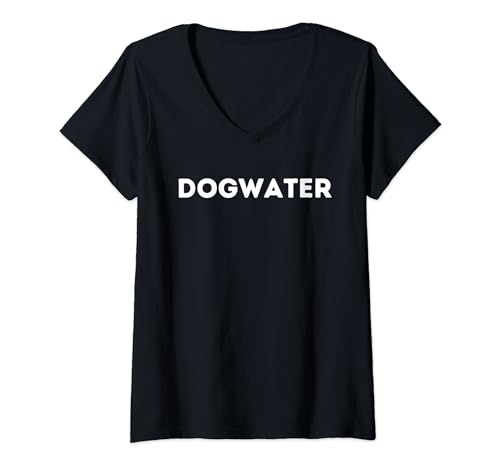 Womens Dog Water Dogwater Funny Meme For Teens Gen Z Gamers V-Neck T-Shirt