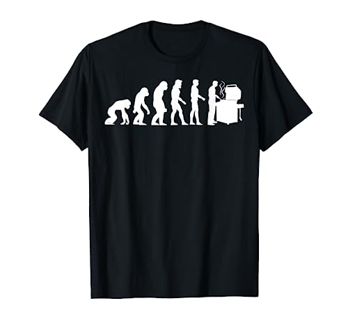 BBQ Evolution Grilling Barbecue Fire Cook Griller T-Shirt