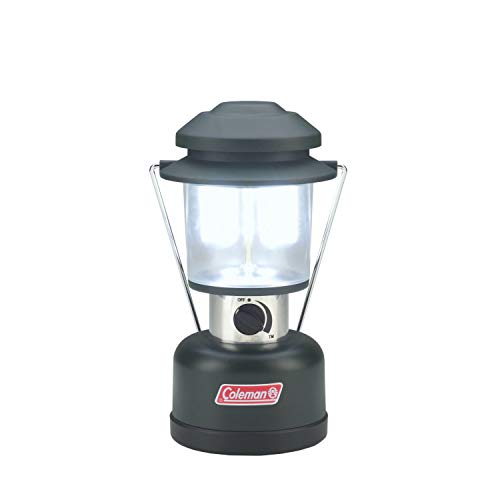 Coleman 390 Lumens Twin LED Lantern, 4 Lifetime LED Bulbs Provide Efficient & Energy-Saving Light, Customizable Brightness Settings & Water-Resistant Design