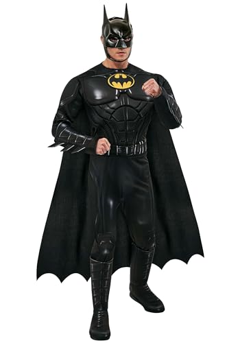 Rubie's Men's DC Comics Flash The Movie Batman (Keaton) Deluxe Costume, As Shown, X-Large