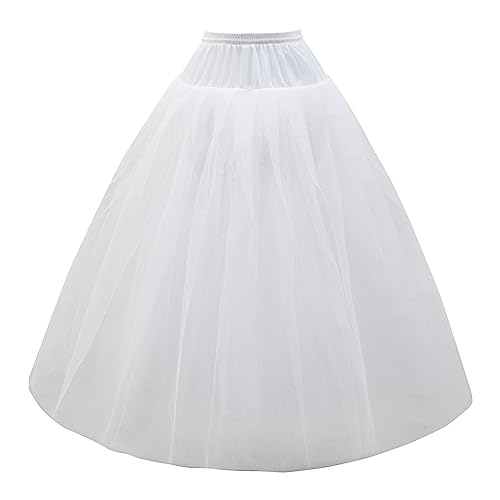 Aprildress A-line Hoopless Petticoat Crinoline Underskirt Slips for Wedding Dress PPT026