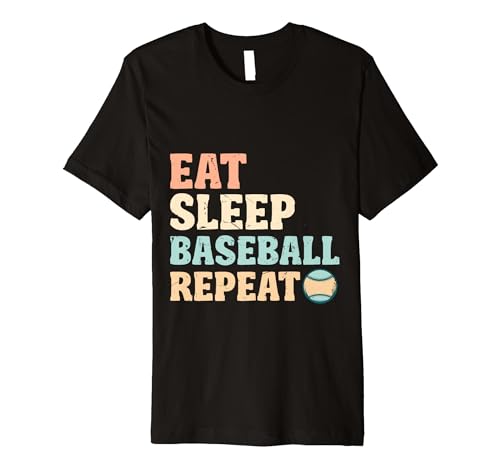 Eat Sleep Baseball Repeat Baseball Player Player Premium T-Shirt