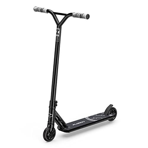 Fuzion X-5 Pro Scooter - Trick Scooter for Kids 8 Years and Up - Pro Scooters for Teens - Best Stunt Scooter for BMX Scooter Tricks (Black)