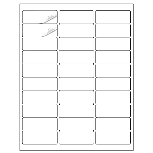 Methdic Address Labels 1' x 2-5/8' 900 Labels Sticker Paper for Laser/Ink Jet Printer Mailing Labels 8.5'×11' White 30 per Sheet