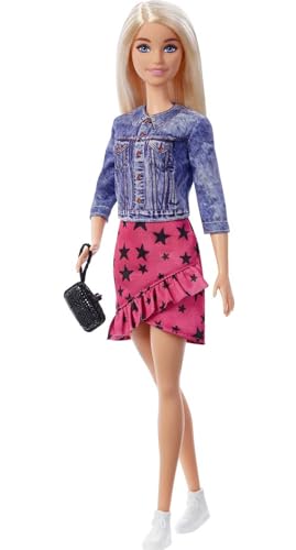 Barbie: Big City, Big Dreams Malibu” Roberts Doll (Blonde, 11.5-in) Wearing Jacket, Skirt & Accessories, Gift for 3 to 7 Year Olds