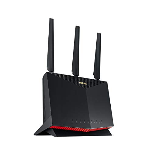 ASUS RT-AX86U Pro (AX5700) Dual Band WiFi 6 Extendable Gaming Router, 2.5G Port, Gaming Port, Mobile Game Mode, Port Forwarding, Subscription-free Network Security, VPN, AiMesh Compatible