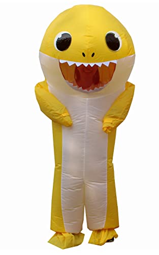 SMTLGMHYM Inflatable Shark Costume Halloween Party Cosplay Fantasy Blow Up Costume Festivals Fancy Dress Costumes For Adult