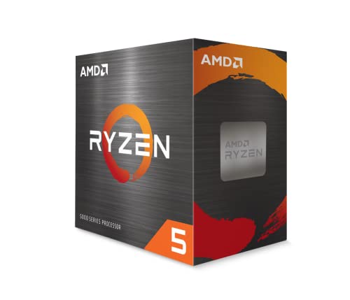 AMD Ryzen 5 5500 6-Core, 12-Thread Unlocked Desktop Processor with Wraith Stealth Cooler, Ceramic Gray