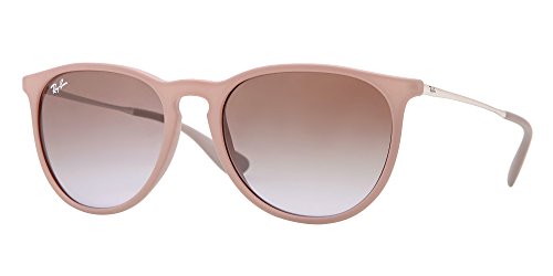 Ray-Ban RB4171 Erika Sunglasses + Vision Group Accessories Bundle (Dark Rubber Sand/Violet Gradient Brown (600068) womens