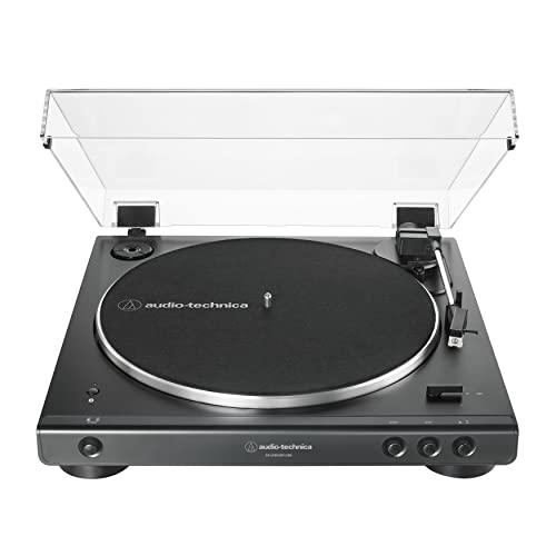 Audio-Technica AT-LP60XBT-USB-BK Fully Automatic Belt-Drive Stereo Turntable with Bluetooth and USB