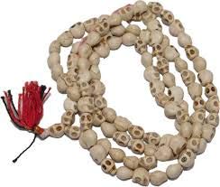 PLANET 007 Natural Goddess Kali Mund Mala Necklace Skeleton Necklace Maha Kali Skull Mala 108 + 1 Beads