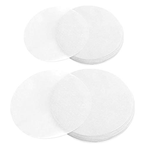 Ergonflow 100 Sheets Parchment Paper Rounds 6' and 8' Diameter-Non-Stick Cake Pan Liner Circles,Cookie Baking Sheets,Precut for Cake Baking, White