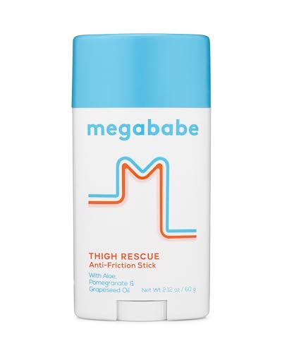 Megababe Thigh Rescue Anti-Chafe Stick | Prevents skin chafe & irritation | Thighs, arms, bra-lines & more | 2.12oz (Pack of 1)