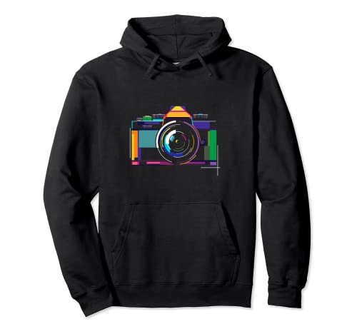 Colorful Camera Photographer Photography Lover Pullover Hoodie