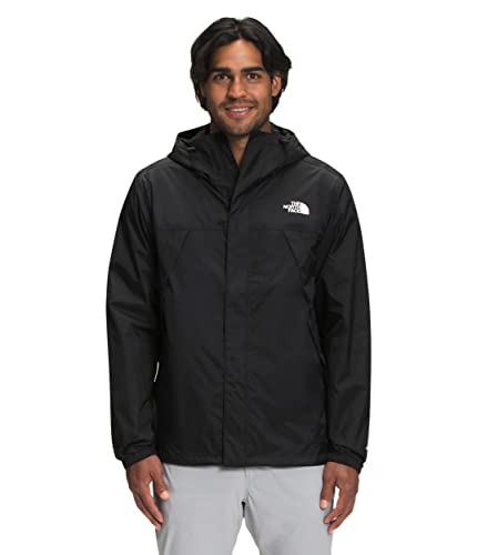 THE NORTH FACE Men's Antora Waterproof Jacket (Standard and Big Size), TNF Black, Large