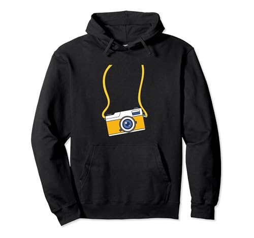 Fake Tourist Camera Graphic Holiday Vacation Photographer Pullover Hoodie