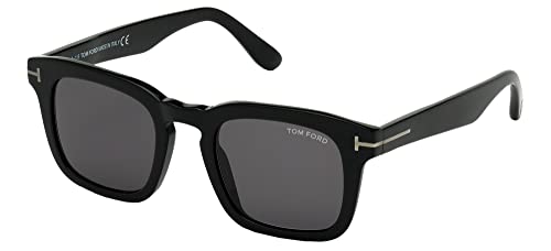 Sunglasses Tom Ford FT 0751 -N 01A Shiny Black/Smoke Lenses/Black't' Temple D