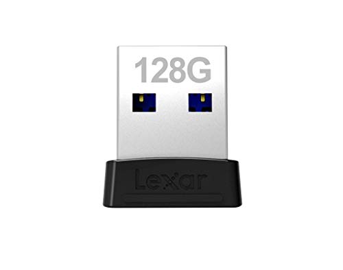 Lexar 128GB JumpDrive S47 USB 3.1 Flash Drive for Storage Expansion and Backup, Up To 250MB/s Read, Compact Plug-n-Stay, Black (LJDS47-128ABBKNA)
