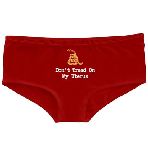 Don't Tread On My Lady Parts: Low-Rise Underwear Red