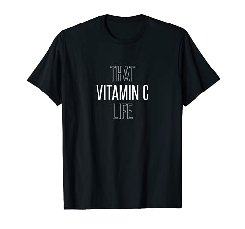 Health Fan Vitamin C Tshirt Gift Ascorbic Acid Supplement