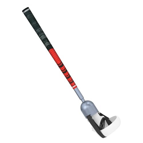 DGPCT VR Golf Club Attachment for Oculus Quest 2, Aluminum VR Golf Club Handle Compatible with Meta/Oculus Quest 2, Realistic Rubber Grip, Red