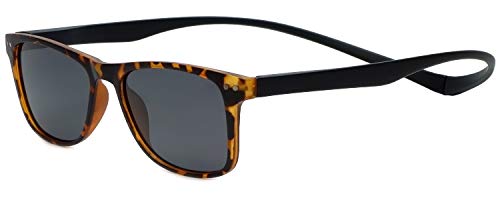 Magz Astoria Square Polarized Sunglasses Tortoise Havana Gold Men/Women Neck Hanging Sun Glasses Magnetic Rear Connecting
