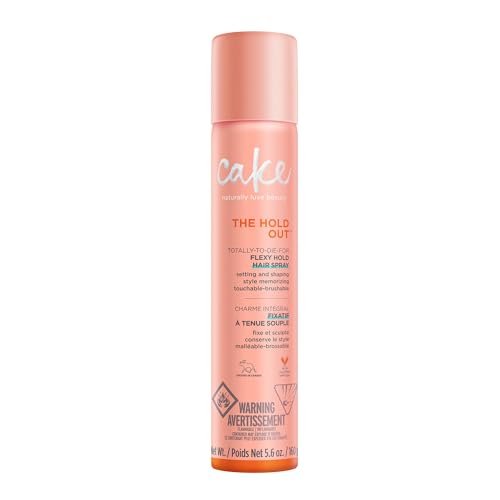 Cake Beauty Hairspray, The Hold Out – Flexible Hold & Volume – Vitamin E & Abyssinian Oil – For All Hair Types- 5.6 oz.