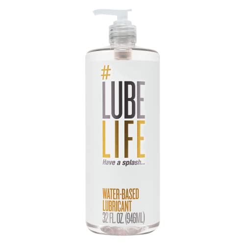 LubeLife Water Based Personal Lubricant for Men and Women Original, 32 Fl Oz