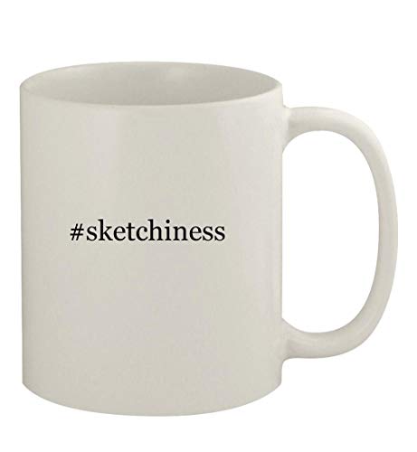 Knick Knack Gifts #sketchiness - 11oz Ceramic White Coffee Mug, White