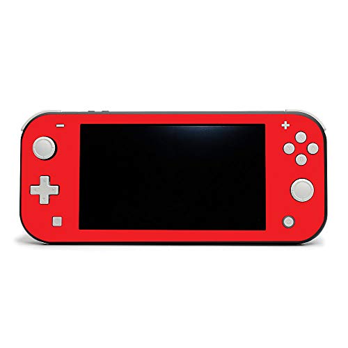 MightySkins Skin Compatible with Nintendo Switch Lite - Solid Red | Protective, Durable, and Unique Vinyl Decal Wrap Cover | Easy to Apply, Remove, and Change Styles | Made in The USA