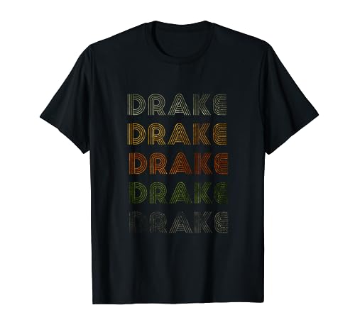 Love Heart Drake Tee Grunge/Vintage Style Black Drake T-Shirt