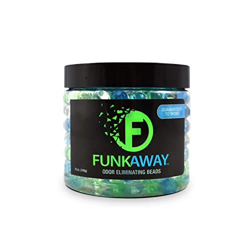 FunkAway Odor Eliminating Beads, 12 oz., Supercharged Odor Absorbing Beads for the House, Car or Gym, Eliminate Smoke, Pet and Bathroom Odors for Long-Lasting Results