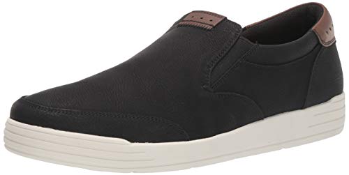 Nunn Bush Men KORE City Walk Moccasin Toe Sneaker Style Slip On Loafer Shoe, Black, 10.5 M US