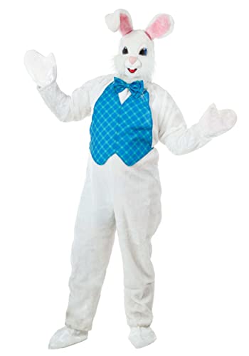 Fun Costumes Happy Easter Bunny for Adults | Adult Rabbit Suit Mascot Men & Women Deluxe Outfit XL