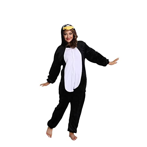 Afoxsos Adult Penguin Onesies Sleepwear Unisex Animal Pajamas Cosplay Costume