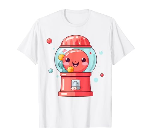 Candy Bubble Gum Costume Adult Kids Funny Gumball Machine T-Shirt