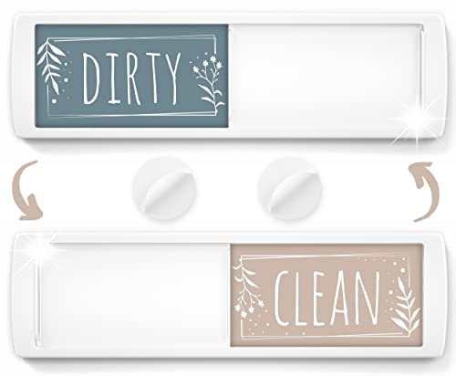 ASSURED SIGNS Stylish Dishwasher Magnet Clean Dirty Sign - Ideal Clean Dirty Magnet for Dishwasher - Kitchen Organizer and Gadget - Nice Office, Home Farmhouse Decor - Dirty Clean Dishwasher Magnet