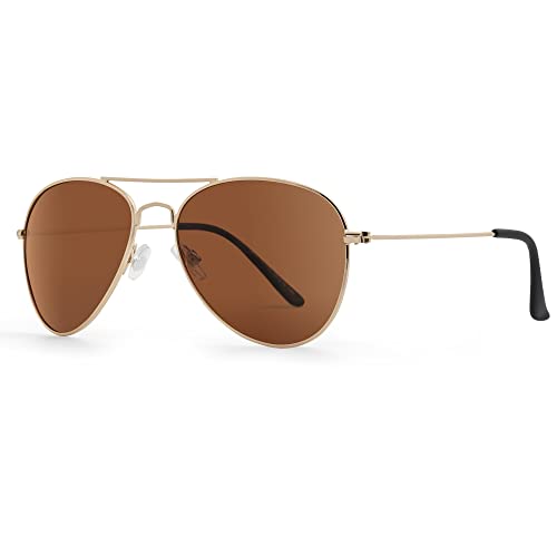 JOOX Polarized Aviator Sunglasses for Women Men, UV400 Protection Lens and Lightweight Metal Pilot Frame